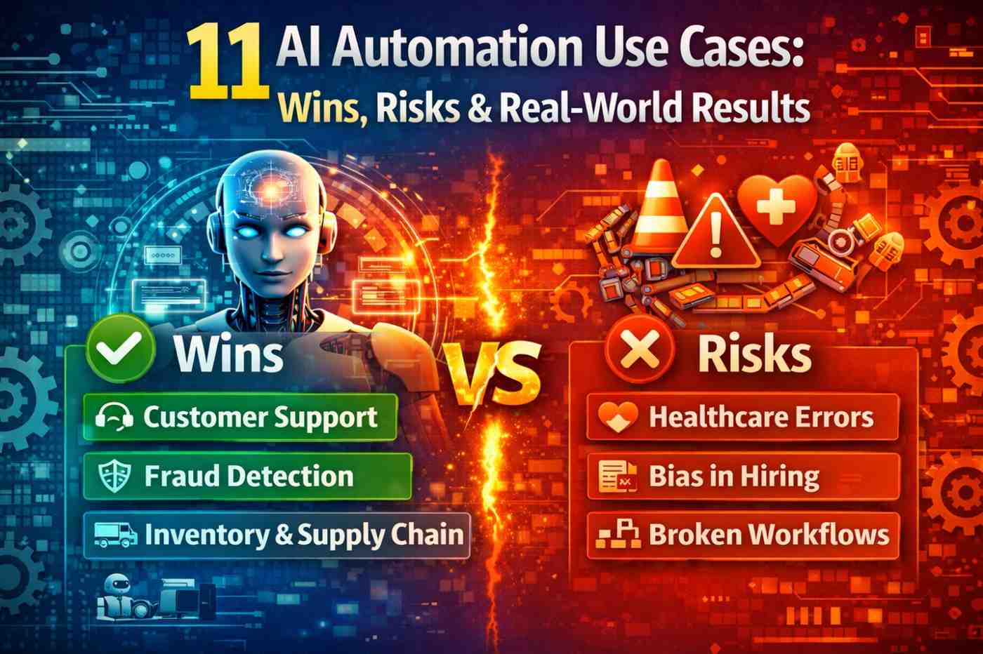 11 Smart AI Automation Use Cases — Benefits, Limits & Hard Truths