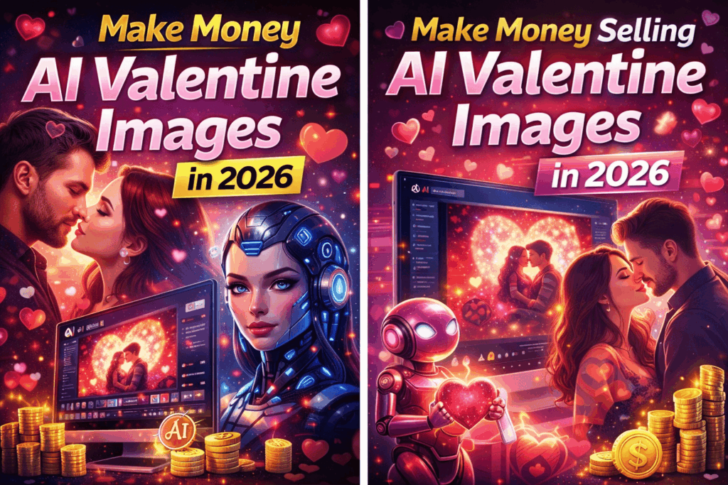 Make Money Selling AI Valentine Images