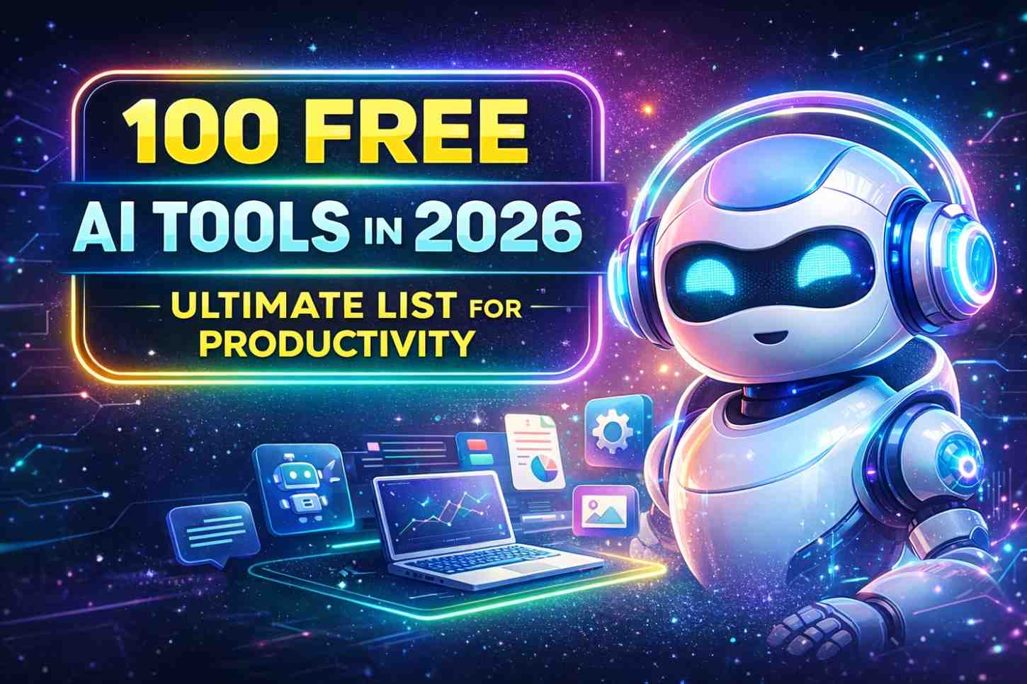 100 Free AI Tools in 2026 — Ultimate List for Productivity